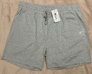 NWT - Ezrun Men's Cotton Lounge Shorts Grey XXL